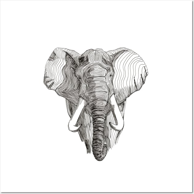 African Elephant Wall Art by WTW